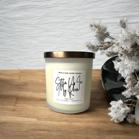 Handcrafted R&B Self-Care Candle Set – 4x8.5 oz Soy Candles with Calming Scents | Made in USA Wick and Glow Candle Company™  Candles