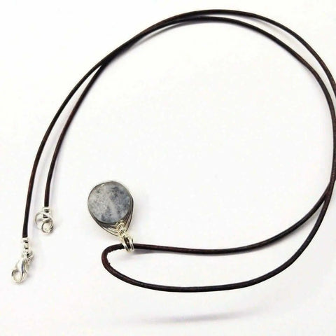 Handcrafted Rainbow Titanium Druzy Necklace – Wire Wrapped Pendant | Made in USA Alexa Martha Designs  Necklace