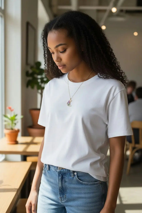 Handcrafted Real Flower Resin Necklace – 18 Inch Gold Plated Chain – Botanical Jewelry | Made in USA Michelle Marie Boutique  Pendant Necklace