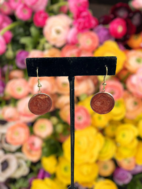 Handcrafted Resin Rose Earrings – Unique Floral Summer Jewelry | Made in USA by Michelle Marie Boutique Michelle Marie Boutique  Earrings