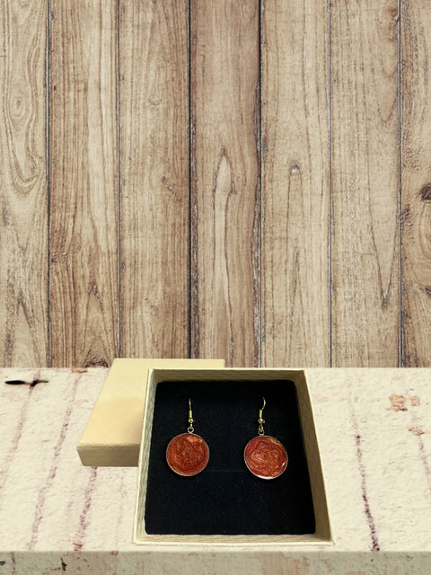 Handcrafted Resin Rose Earrings – Unique Floral Summer Jewelry | Made in USA by Michelle Marie Boutique Michelle Marie Boutique  Earrings