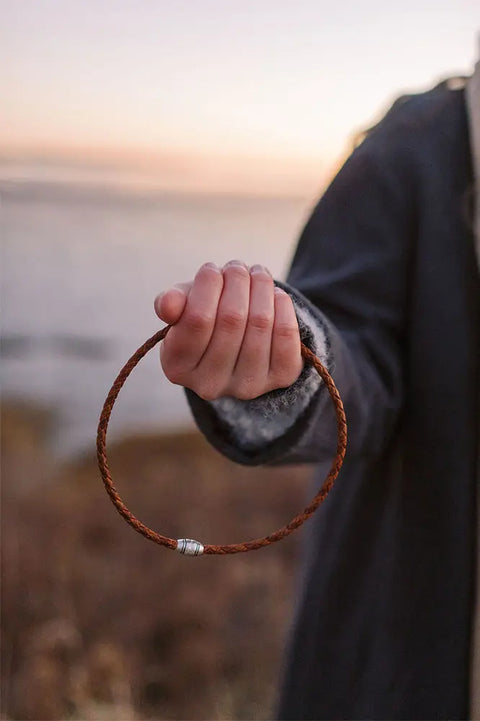 Handcrafted Rogue Braided Moose Leather Neckband – Magnetic Clasp | Made in Maine USA Rogue Industries  Coasters