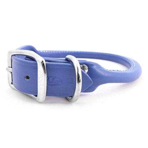 Handcrafted Rolled Leather Dog Collar – Comfortable Round Edges for Toy to Large Breeds | Made in USA Auburn Leathercrafters  item
