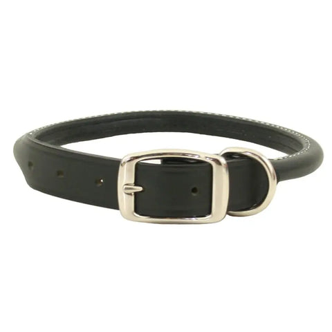 Handcrafted Rolled Leather Dog Collar – Comfortable Round Edges for Toy to Large Breeds | Made in USA Auburn Leathercrafters  item