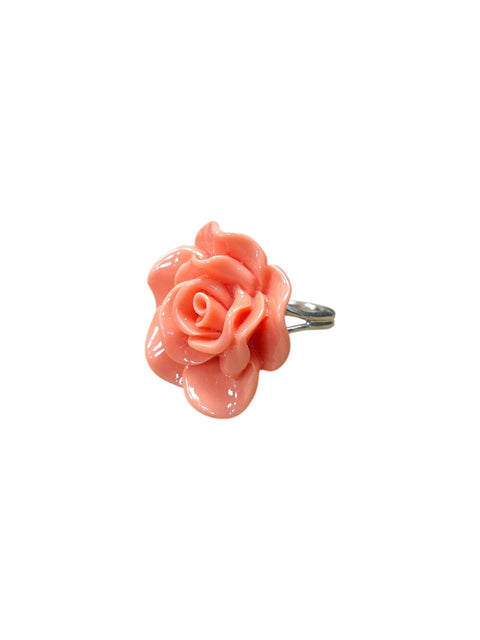 Handcrafted Rose Blossom Stainless Steel Ring – Multicolor Floral Accent | Made in USA by Michelle Marie Boutique Michelle Marie Boutique  Rings