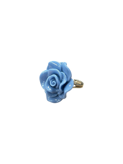 Handcrafted Rose Blossom Stainless Steel Ring – Multicolor Floral Accent | Made in USA by Michelle Marie Boutique Michelle Marie Boutique  Rings
