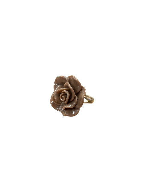 Handcrafted Rose Blossom Stainless Steel Ring – Multicolor Floral Accent | Made in USA by Michelle Marie Boutique Michelle Marie Boutique  Rings