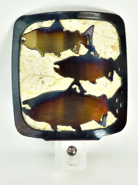 Handcrafted Salmon Themed Night Light – Light Sensitive Bedroom Accent | Made in USA Knights Home Decor  item