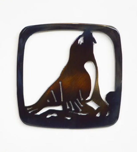 Handcrafted Sea Lion Metal Coaster – Rustic Heat-Treated Finish | Unique Drinkware Accessory Made in USA Knights Home Decor  item