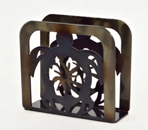 Handcrafted Sea Turtle Napkin Holder – Coastal Table Decor with Heat-Treated Finish | Made in USA Knights Home Decor  item