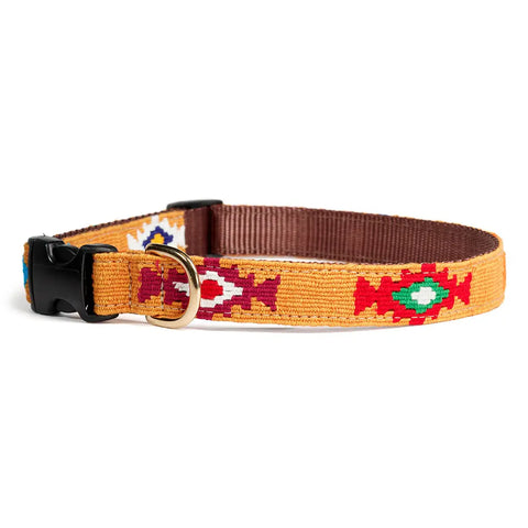Handcrafted Side-Release Dog Collar 1 Inch – Colorful Hand-Woven Design | Made in USA Durable Nylon Auburn Leathercrafters  item
