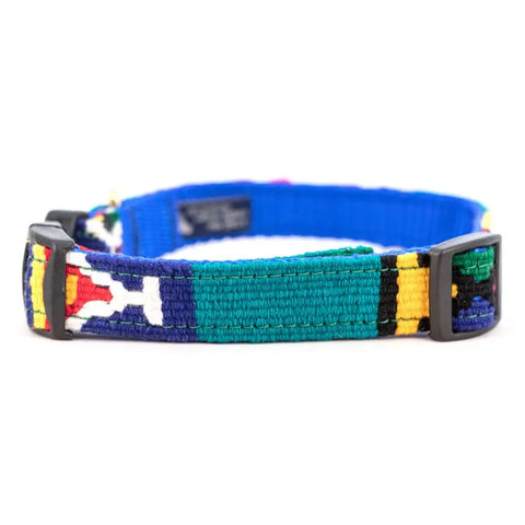 Handcrafted Side Release Dog Collar 1 Inch – Durable Nylon With Colorful Woven Design | Made in USA Auburn Leathercrafters  item