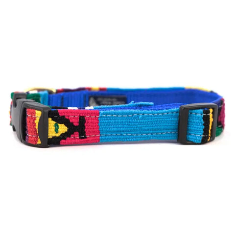 Handcrafted Side Release Dog Collar 1 Inch – Durable Nylon With Colorful Woven Design | Made in USA Auburn Leathercrafters  item