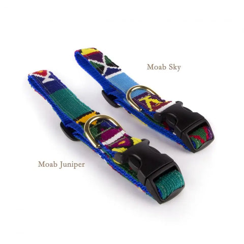 Handcrafted Side Release Dog Collar 1 Inch – Durable Nylon With Colorful Woven Design | Made in USA Auburn Leathercrafters  item