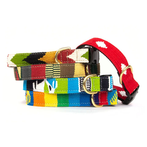 Handcrafted Side-Release Dog Collar – Vibrant Patterned Pet Collar | Made in USA by Auburn Leathercrafters Auburn Leathercrafters  item