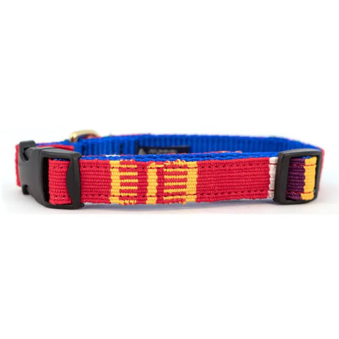 Handcrafted Side-Release Dog Collar – Vibrant Patterned Pet Collar | Made in USA by Auburn Leathercrafters Auburn Leathercrafters  item