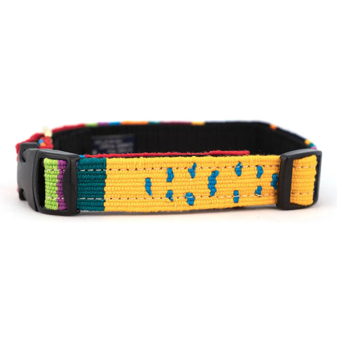 Handcrafted Side-Release Dog Collar – Vibrant Patterned Pet Collar | Made in USA by Auburn Leathercrafters Auburn Leathercrafters  item