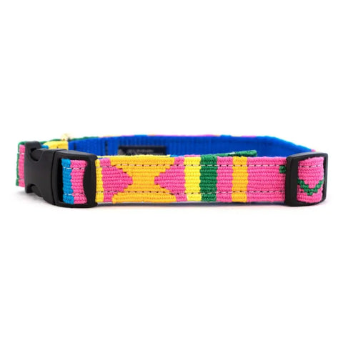 Handcrafted Side-Release Dog Collar – Vibrant Patterned Pet Collar | Made in USA by Auburn Leathercrafters Auburn Leathercrafters  item