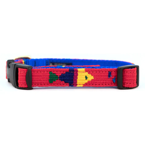 Handcrafted Side-Release Dog Collar – Vibrant Patterned Pet Collar | Made in USA by Auburn Leathercrafters Auburn Leathercrafters  item