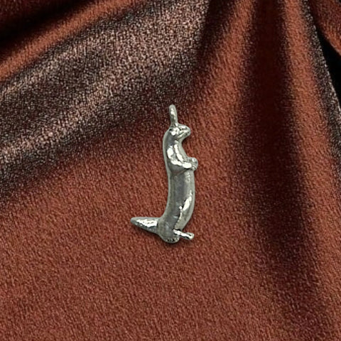 Handcrafted Silver Meerkat Pewter Pendant Charm – Desert Animal Jewelry Accessory | Made in USA Michelle Marie Boutique  Charm and Pendants