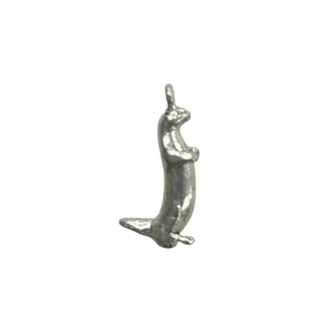 Handcrafted Silver Meerkat Pewter Pendant Charm – Desert Animal Jewelry Accessory | Made in USA Michelle Marie Boutique  Charm and Pendants