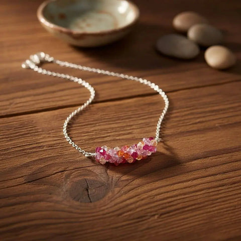 Handcrafted Silver Multi Color Swarovski Crystal Necklace – Artisan Jewelry | Made in USA Alexa Martha Designs  Necklace