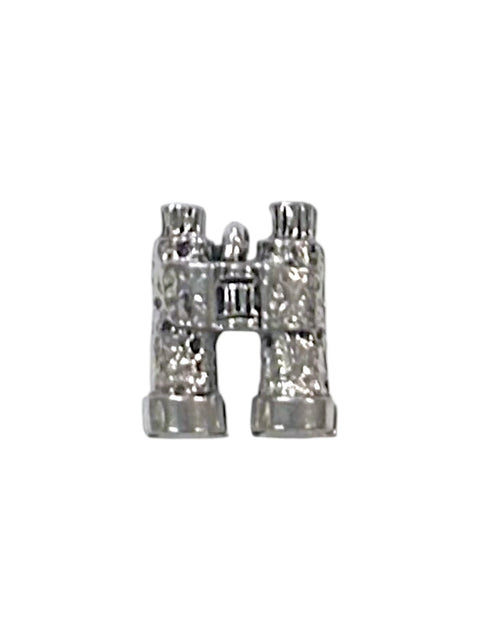 Handcrafted Silver Pewter Binocular Charm – Adventure Jewelry Accessory | Made in USA – Versatile Gift for Explorers Michelle Marie Boutique  Charms and pendants