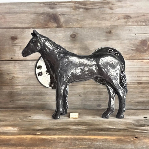 Handcrafted Silver Pewter Horse Lapel Pin – Equestrian Accessory Gift | Made in USA Michelle Marie Boutique  Brooches & Lapel Pins