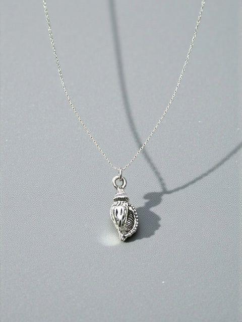 Handcrafted Silver Seashell Pewter Charm 0.5 Inch With Stainless Steel Ring – Coastal Jewelry Accessory | Made in USA Michelle Marie Boutique  Charms and Pendants