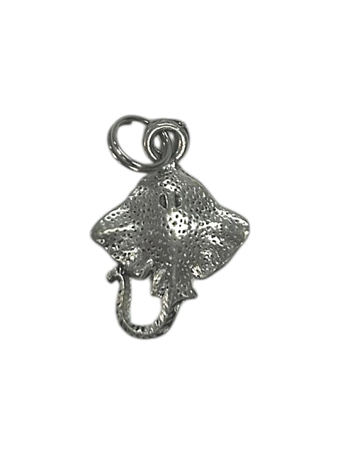 Handcrafted Silver Stingray Pewter Pendant Charm – Ocean-Inspired Jewelry Accessory | Made in USA Michelle Marie Boutique  Charms and Pendants