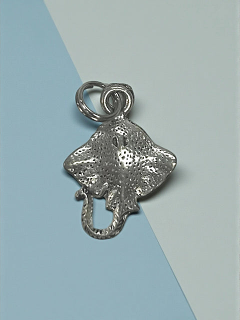 Handcrafted Silver Stingray Pewter Pendant Charm – Ocean-Inspired Jewelry Accessory | Made in USA Michelle Marie Boutique  Charms and Pendants