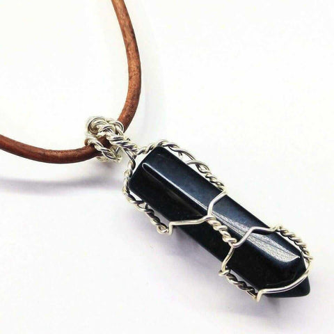Handcrafted Silver Wire Wrapped Gemstone Crystal Pendant – Montana Made in USA Alexa Martha Designs  Necklace