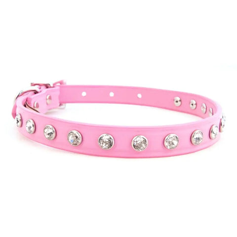 Handcrafted Small Dog Collar – Supple Full Grain Leather with Swarovski Crystals | Made in USA by Auburn Leathercrafters Auburn Leathercrafters  item