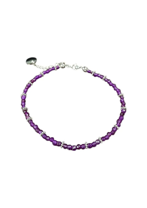 Handcrafted Sparkling Crystal Anklet 9.5 Inch With 2 Inch Extender – Adjustable Summer Jewelry | Made in USA Michelle Marie Boutique  Anklet