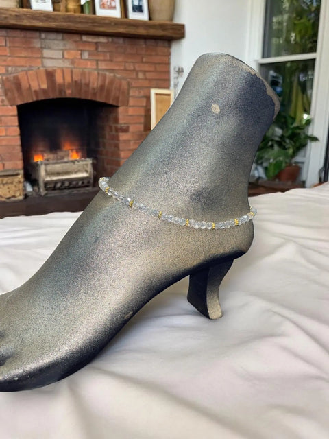 Handcrafted Sparkling Crystal Anklet 9.5 Inch With 2 Inch Extender – Adjustable Summer Jewelry | Made in USA Michelle Marie Boutique  Anklet