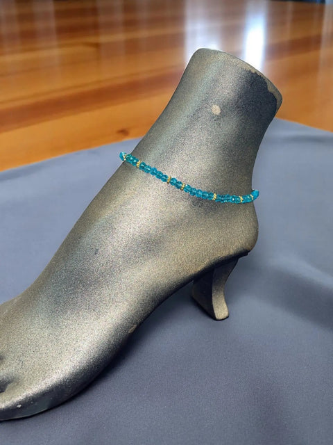 Handcrafted Sparkling Crystal Anklet 9.5 Inch With 2 Inch Extender – Adjustable Summer Jewelry | Made in USA Michelle Marie Boutique  Anklet