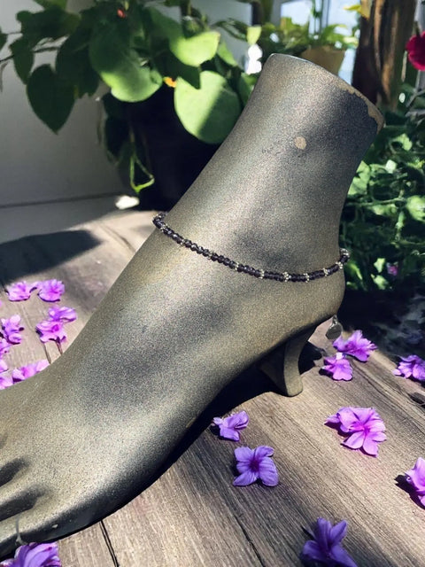 Handcrafted Sparkling Crystal Anklet 9.5 Inch With 2 Inch Extender – Adjustable Summer Jewelry | Made in USA Michelle Marie Boutique  Anklet