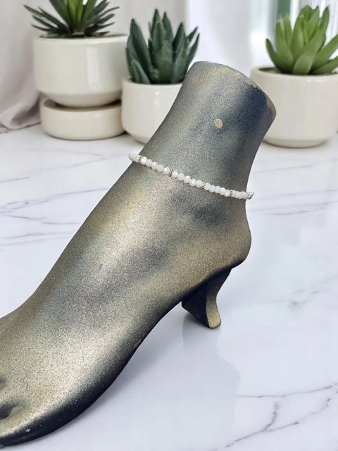 Handcrafted Sparkling Crystal Anklet 9.5 Inch With 2 Inch Extender – Adjustable Summer Jewelry | Made in USA Michelle Marie Boutique  Anklet