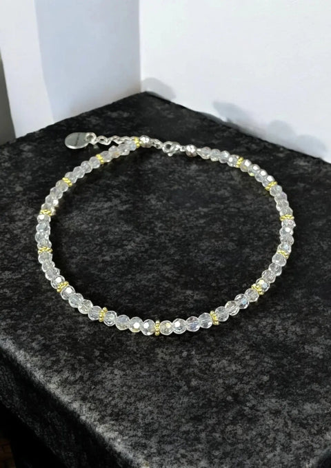 Handcrafted Sparkling Crystal Bracelet 9 Inch Adjustable – Elegant Summer Jewelry | Made in USA Michelle Marie Boutique  Bracelets