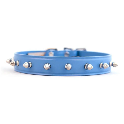 Handcrafted Spiked Leather Dog Collar – Safety Blunt Spikes – Durable Comfort | Made in USA by Auburn Leathercrafters Auburn Leathercrafters  item