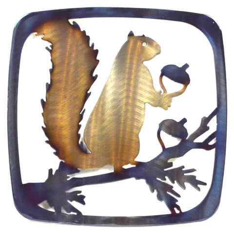 Handcrafted Squirrel Metal Trivet – Rustic Heat Protection Kitchen Accessory | Made in USA Knights Home Decor  item