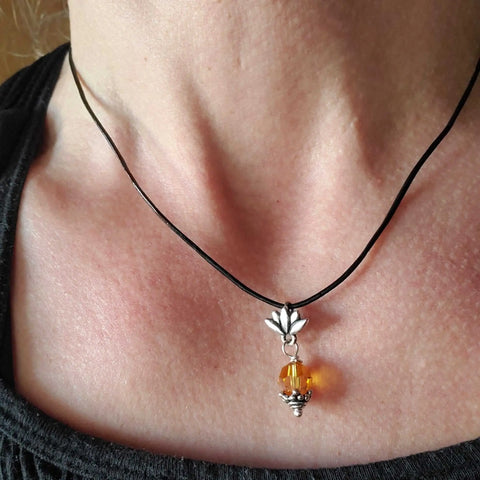 Handcrafted Sterling Silver Pineapple Necklace – 8mm Swarovski Crystal | Made in USA Alexa Martha Designs  Necklaces