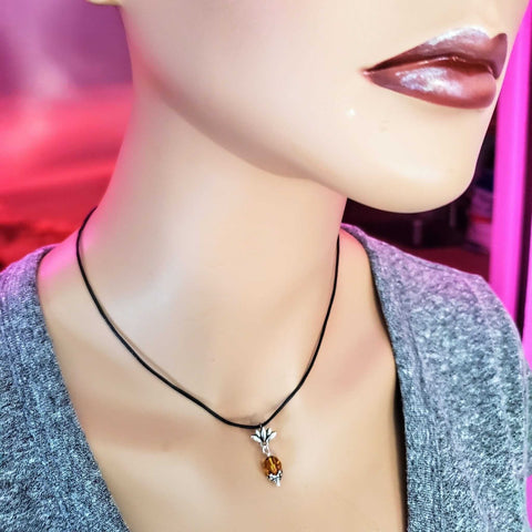 Handcrafted Sterling Silver Pineapple Necklace – 8mm Swarovski Crystal | Made in USA Alexa Martha Designs  Necklaces