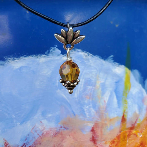 Handcrafted Sterling Silver Pineapple Necklace – 8mm Swarovski Crystal | Made in USA Alexa Martha Designs  Necklaces