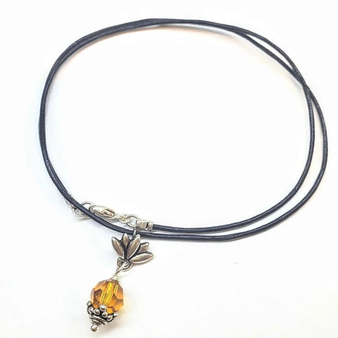 Handcrafted Sterling Silver Pineapple Necklace – 8mm Swarovski Crystal | Made in USA Alexa Martha Designs  Necklaces