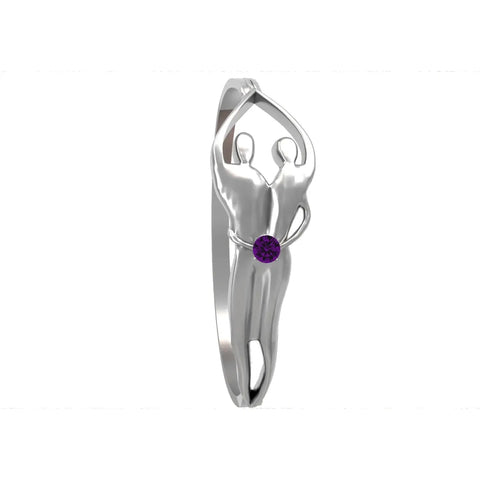Handcrafted Sterling Silver Soulmate Ring With Genuine.925 Silver – Symbol Of Love Collection | Made In USA Symbol of Love Jewelry  Ring