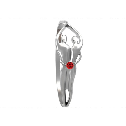 Handcrafted Sterling Silver Soulmate Ring With Genuine.925 Silver – Symbol Of Love Collection | Made In USA Symbol of Love Jewelry  Ring