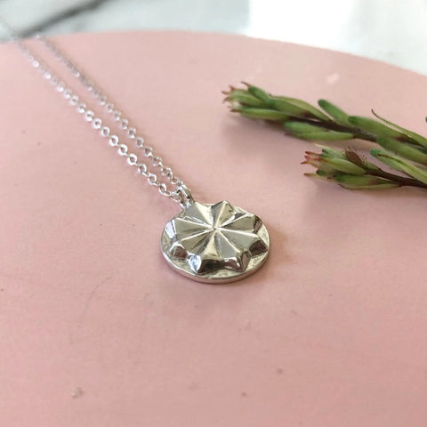 Handcrafted Sterling Silver Vintage Medallion Pendant Necklace – Made in USA Sarah Cecelia  NECKLACES