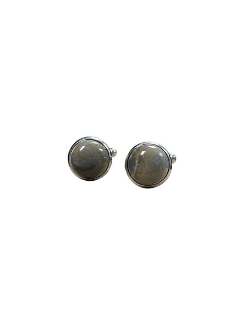 Handcrafted Stone Stainless Steel Cufflinks – Polished Non Tarnish Finish | Made in USA Michelle Marie Boutique  Cuff links