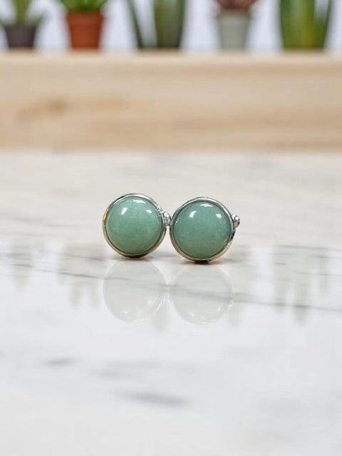 Handcrafted Stone Stainless Steel Cufflinks – Polished Non Tarnish Finish | Made in USA Michelle Marie Boutique  Cuff links